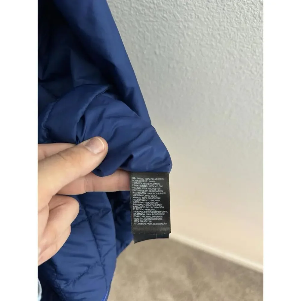 North Face Men’s Quilted Blue Thermoball Lightweight Layered‎ Eco Outdoor Jacket
